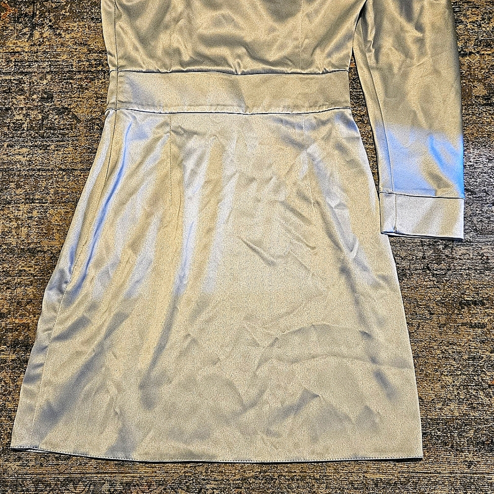 Elagia one shoulder dress size Small slate blue color